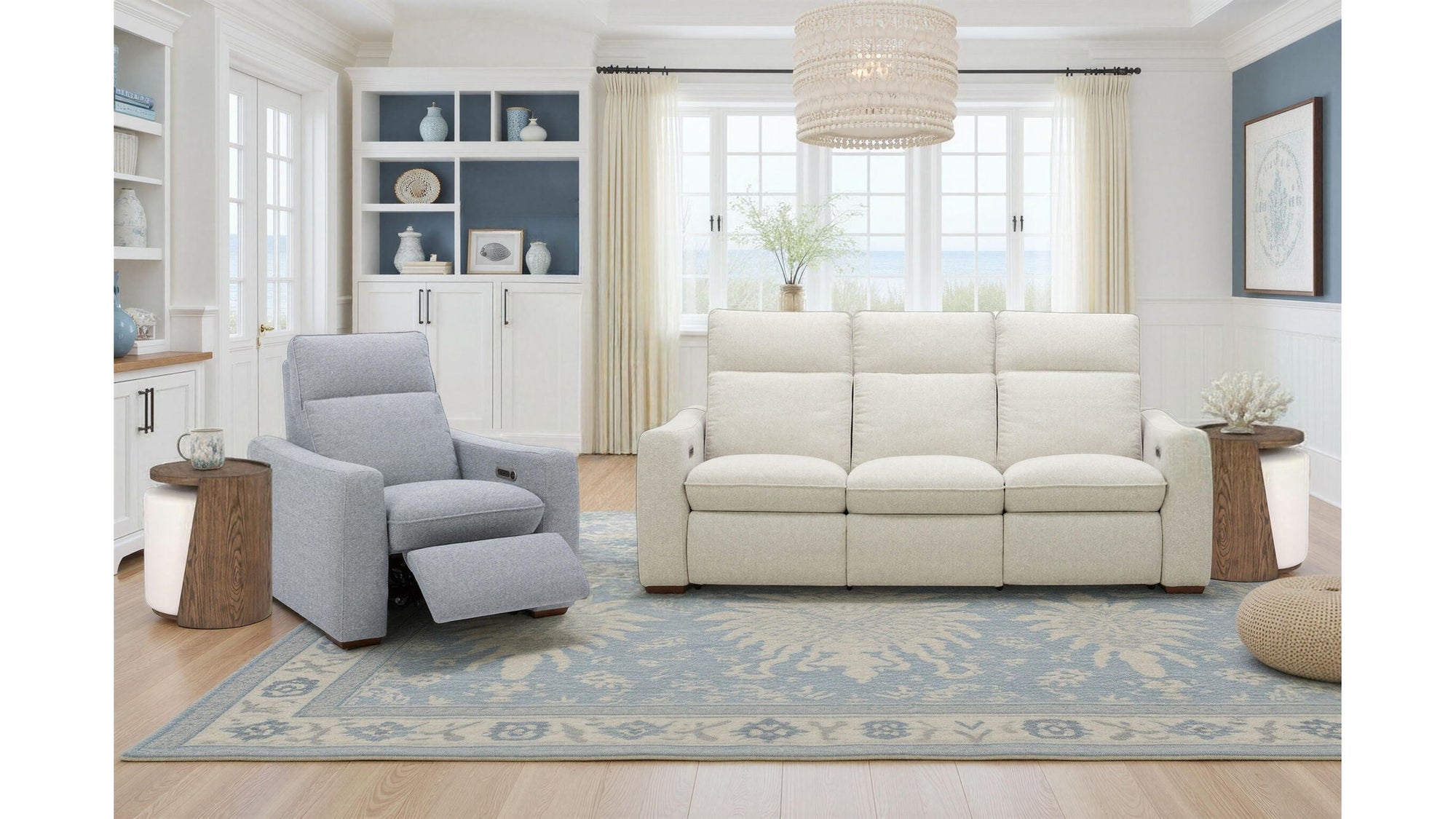 Ava - Power Reclining Sofa With Power Headrest &amp; Lumbar