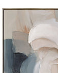 Soft Contours I Framed Canvas - Green