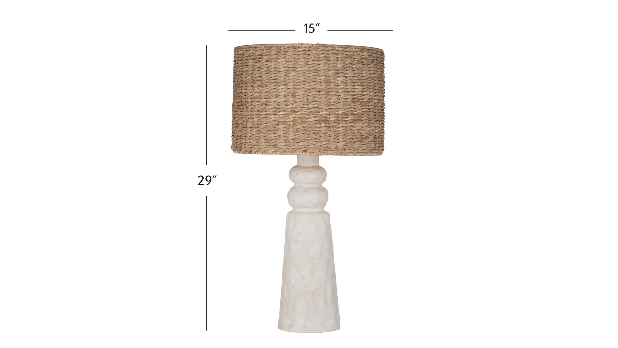 Laramie - Table Lamp - Matte Off White