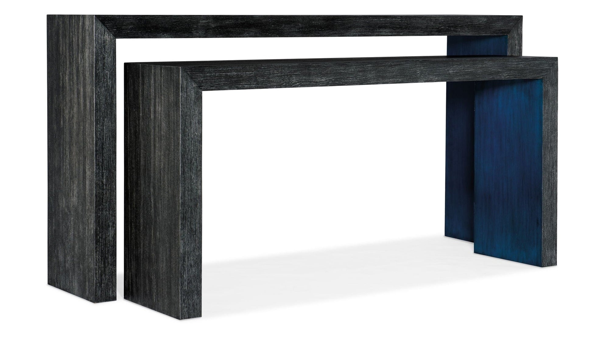 Melange - Halen Nesting Sofa Tables - Black