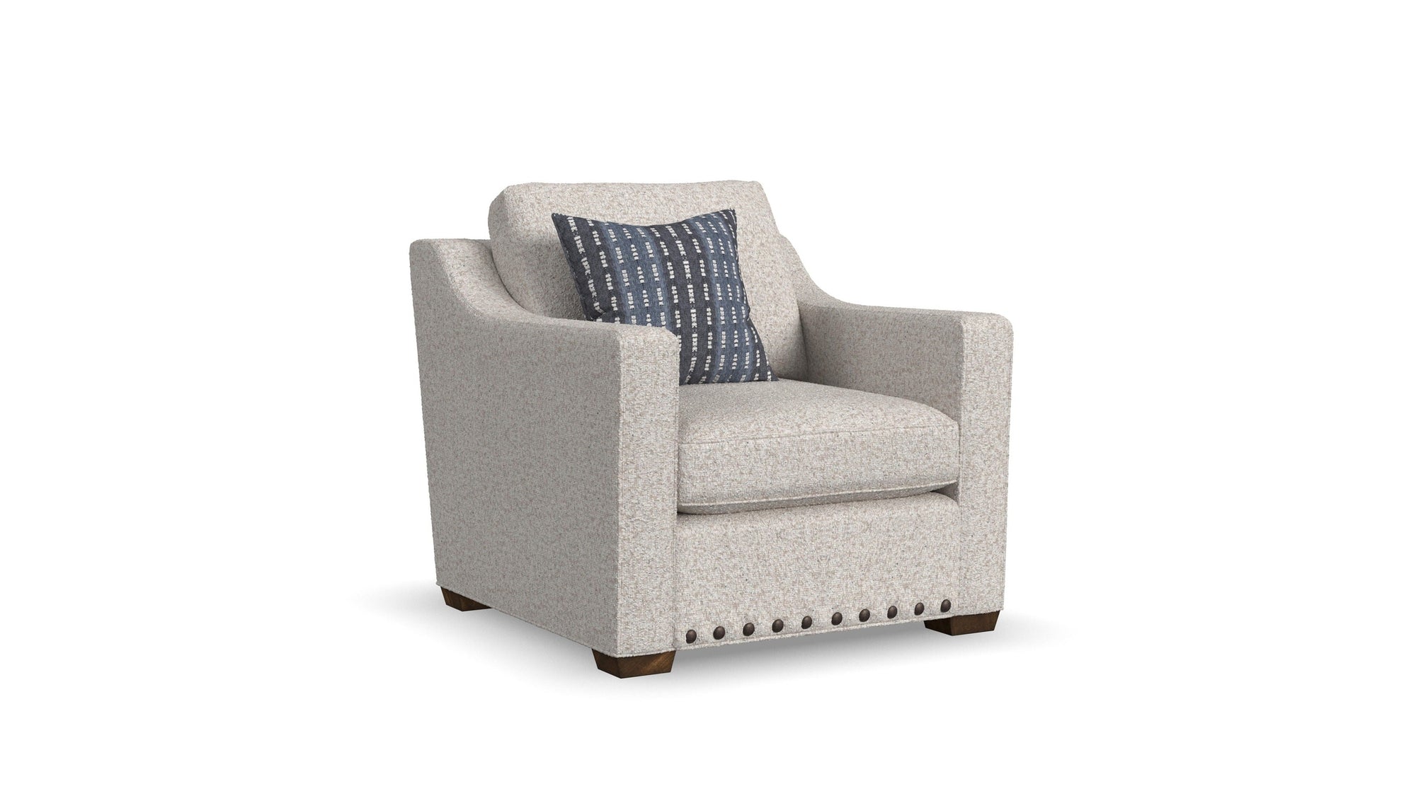 Milo - Fabric Chair With Nailhead Trim