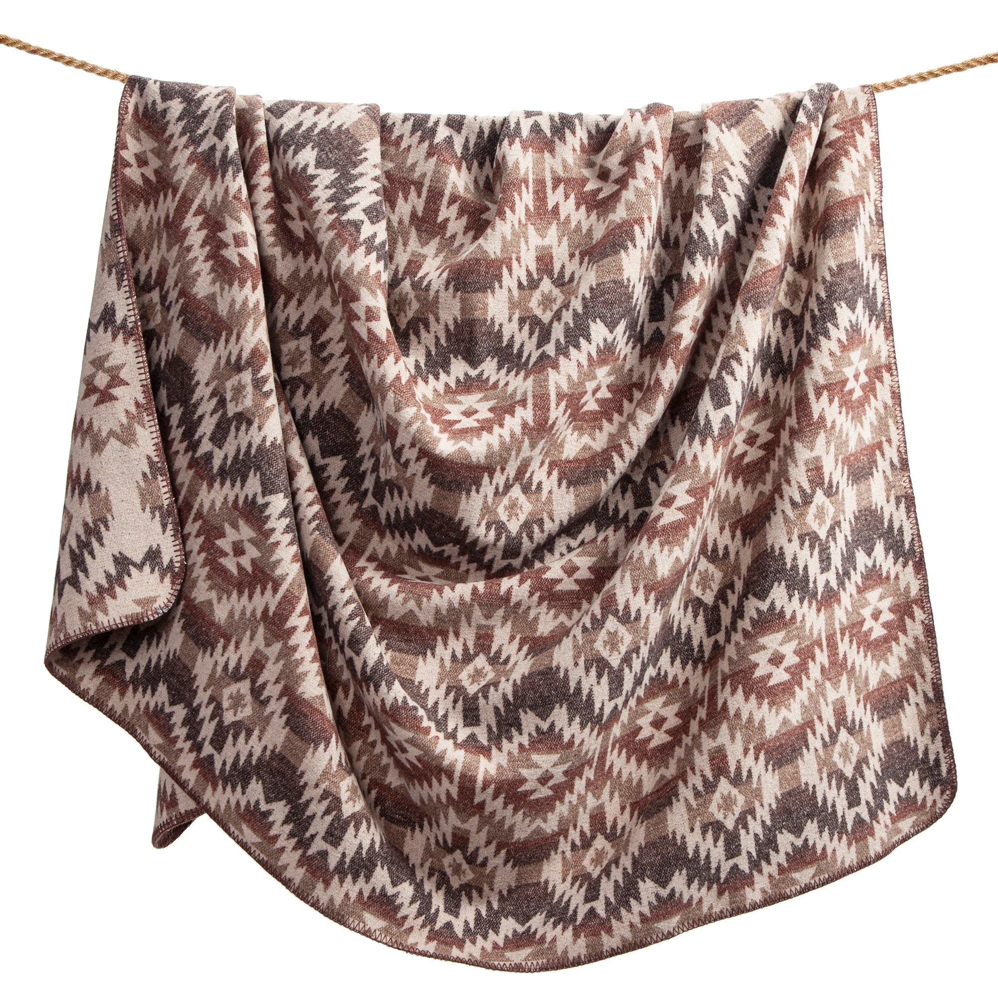 Mesa - Twin Wool Blend Blanket Set (Set of 2) - Multi Color