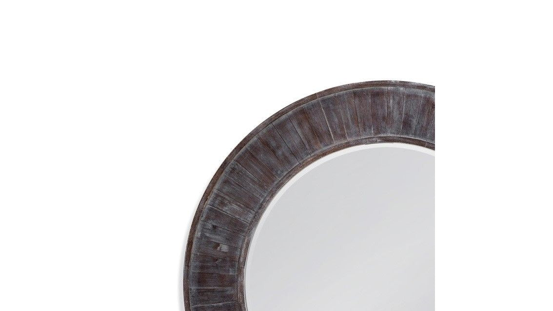 Hunter - Round Mirror - Brown