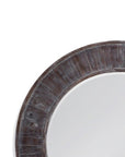 Hunter - Round Mirror - Brown