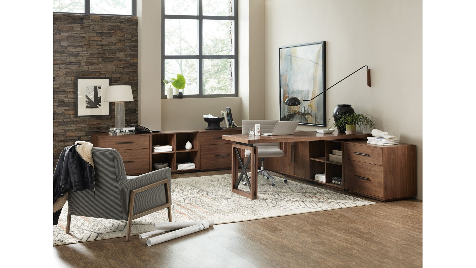 Elon - Two-Door Cabinet - Dark Brown