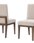Dovetail - Upholstered Side Chair - Aged Grey Legs