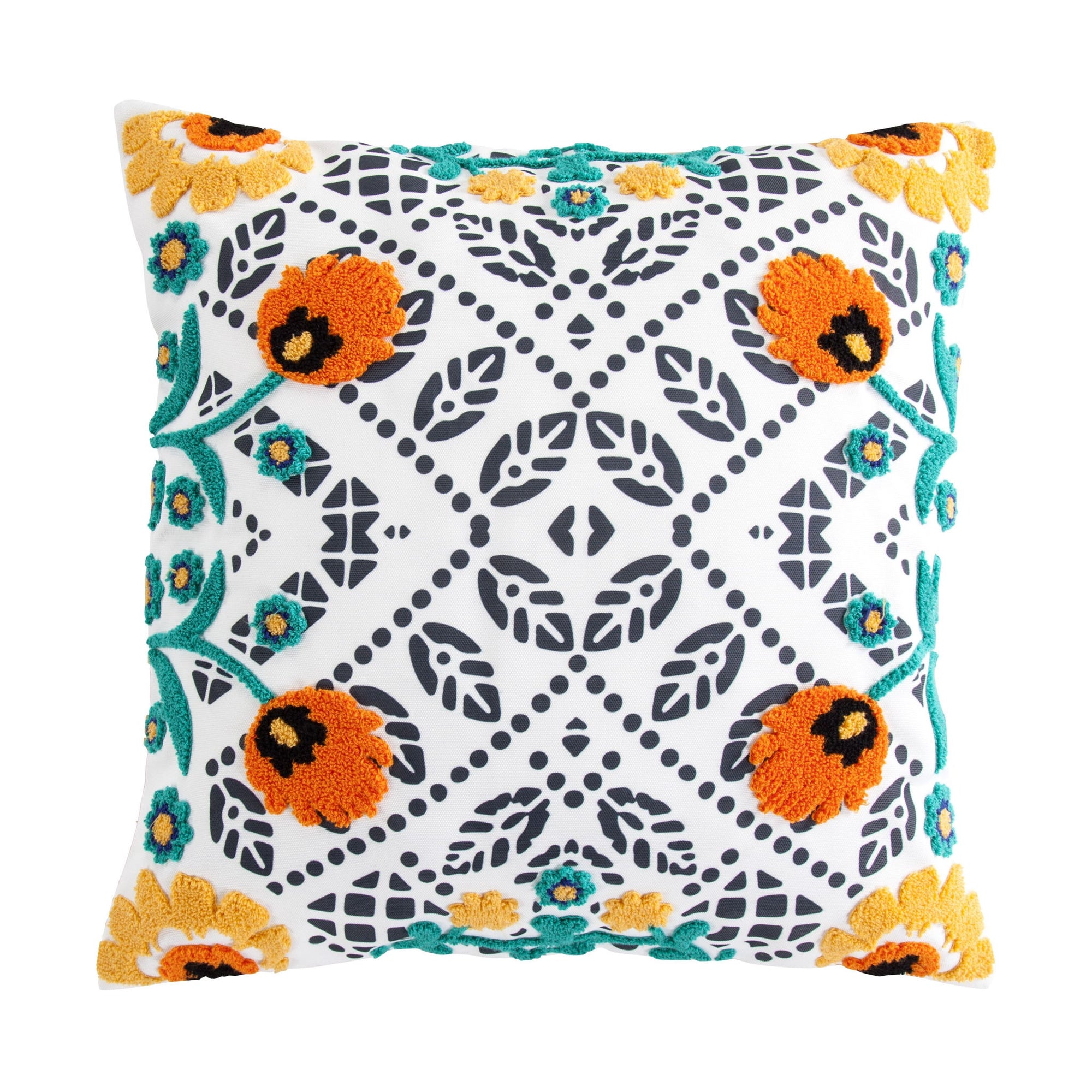 Outdoor Pillow - Bonita Indoor/Outdoor Pillow 2 Per Carton - Orange / Yellow / Blue