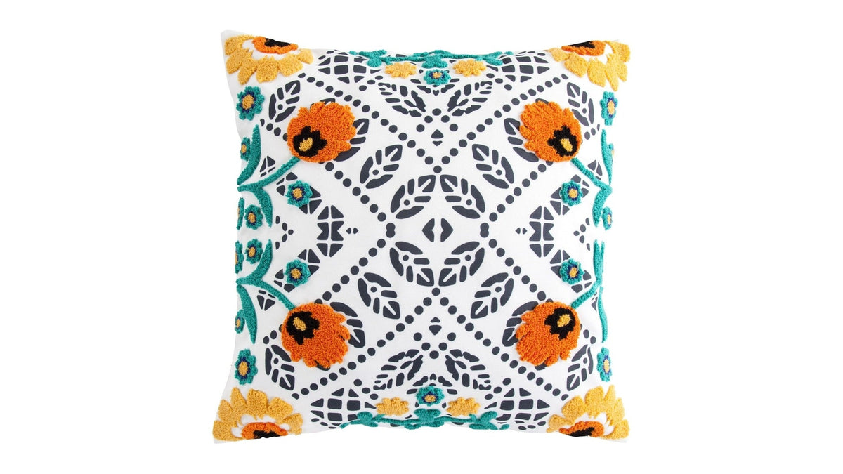 Outdoor Pillow - Bonita Indoor/Outdoor Pillow 2 Per Carton - Orange / Yellow / Blue