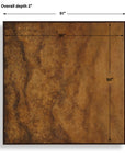 Burn - Hand Painted Canvas - Brown / Woodtone