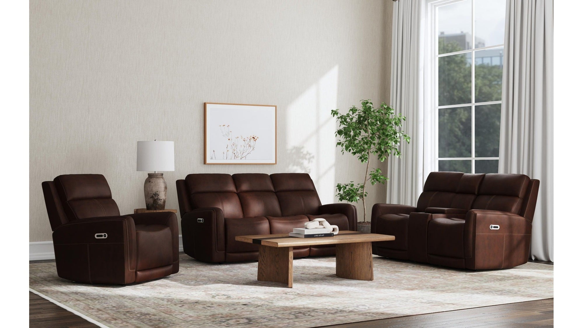 Alister - Power Gliding Sofa With Power Headrests &amp; Lumbar