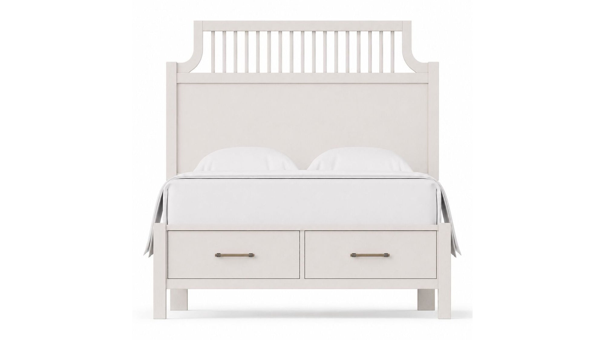 Pure Maple - King Garden Storage Bed - Cottage White