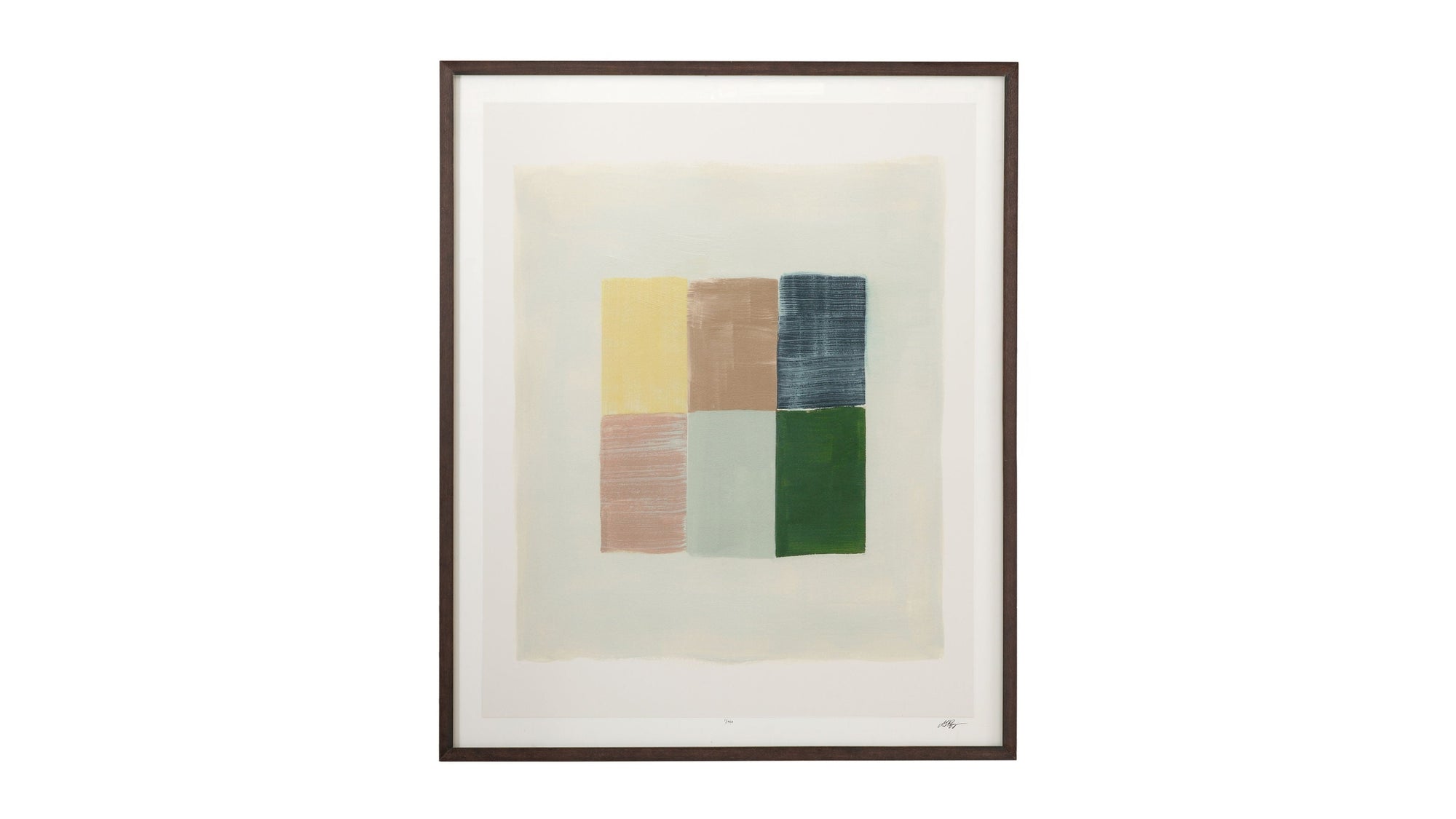Sunny Patchwork II Framed Print - Gray