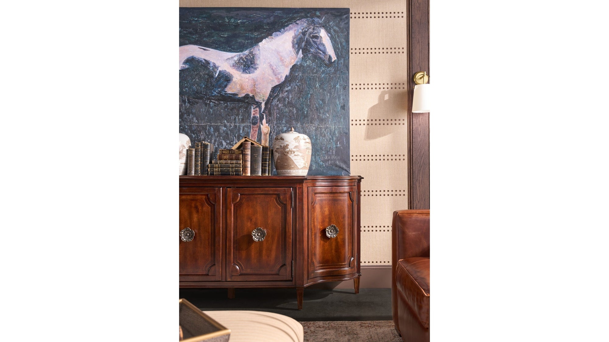 Charleston - Four-Door Buffet - Dark Brown