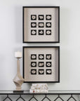 Geode - Linen Shadow Box - Black