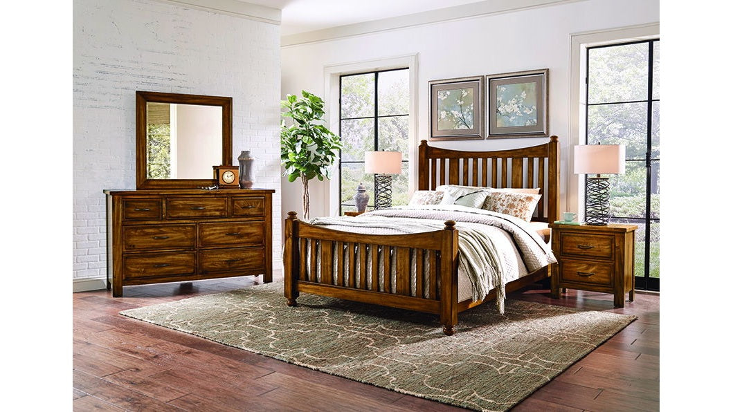 Maple Road - Slat Poster Bed With Slat Poster Footboard