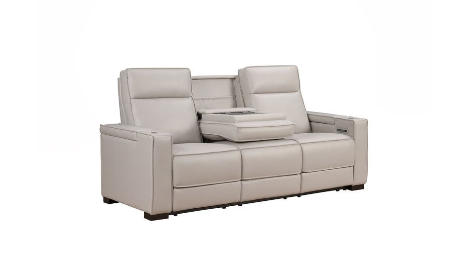 Odessey - Power Sofa Recliner With Power Headrest, Power Lumbar, Heat And Massage