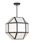 Hoi An - 4 Light Geometric Chandelier - Black