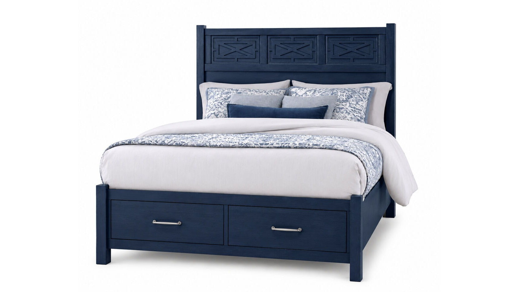 Tide &amp; Timber - Fretwork Bed With Storage Footboard