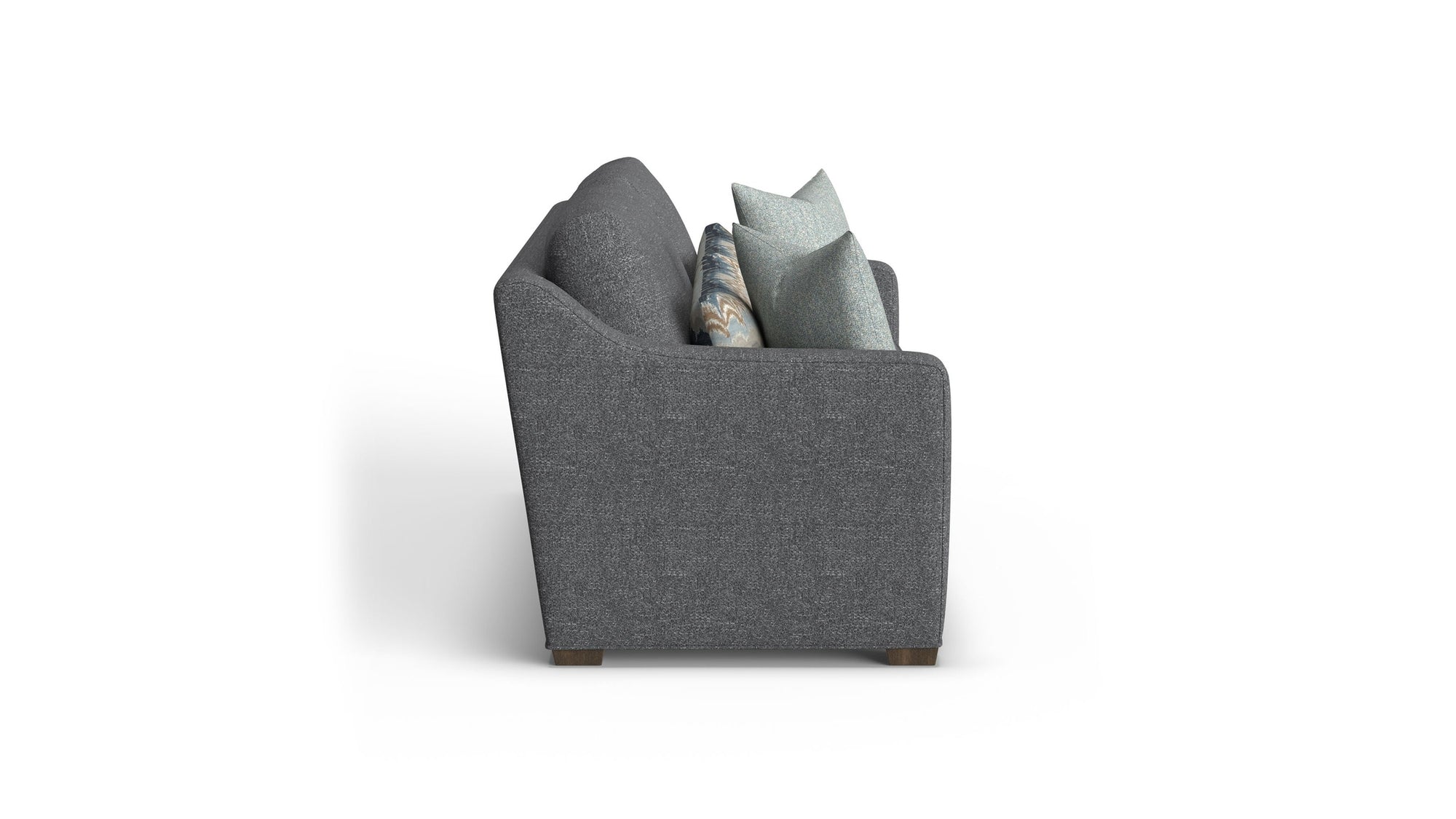 Milo - Fabric Two-Cushion Sofa With Nailhead Trim