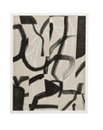 Ink Maze II Framed Print - Gray / Black