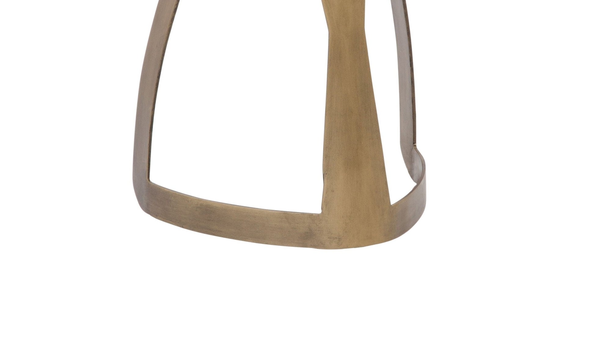 Vaughan - Accent Table - Antique Brass / Black Slate