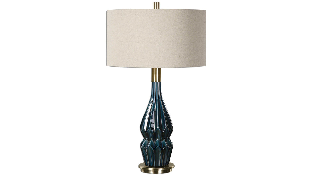 Prussian - Ceramic Lamp - Blue