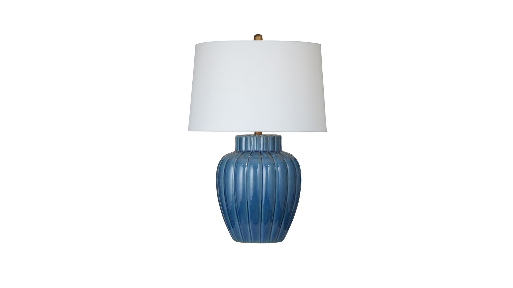 Avery - Table Lamp - Blue / White