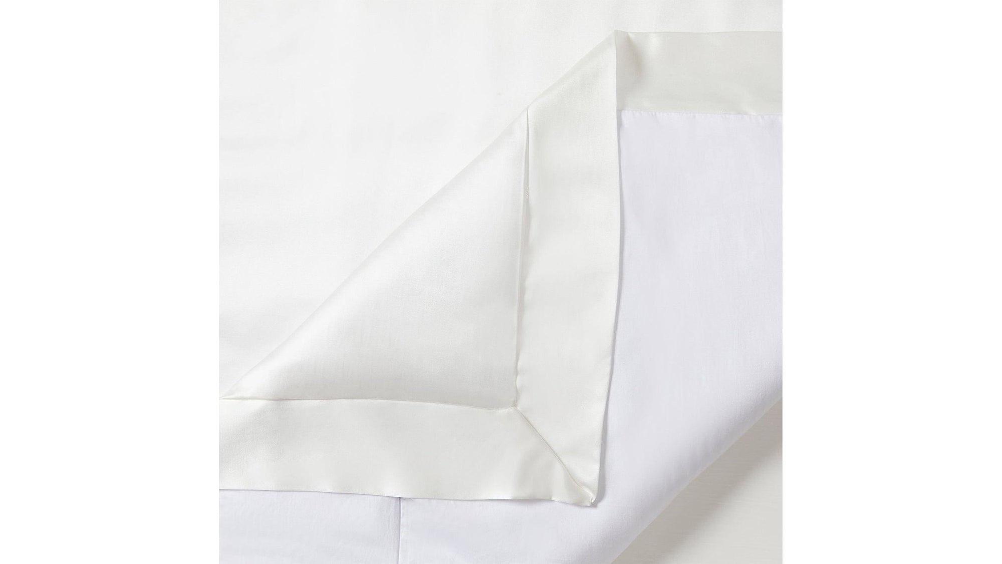High Shine Satin - King Duvet Cover Set Set of 3 - White