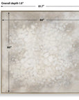 Out Of Focus - Framed Abstract Art - Gold / Gray / White / Woodtone