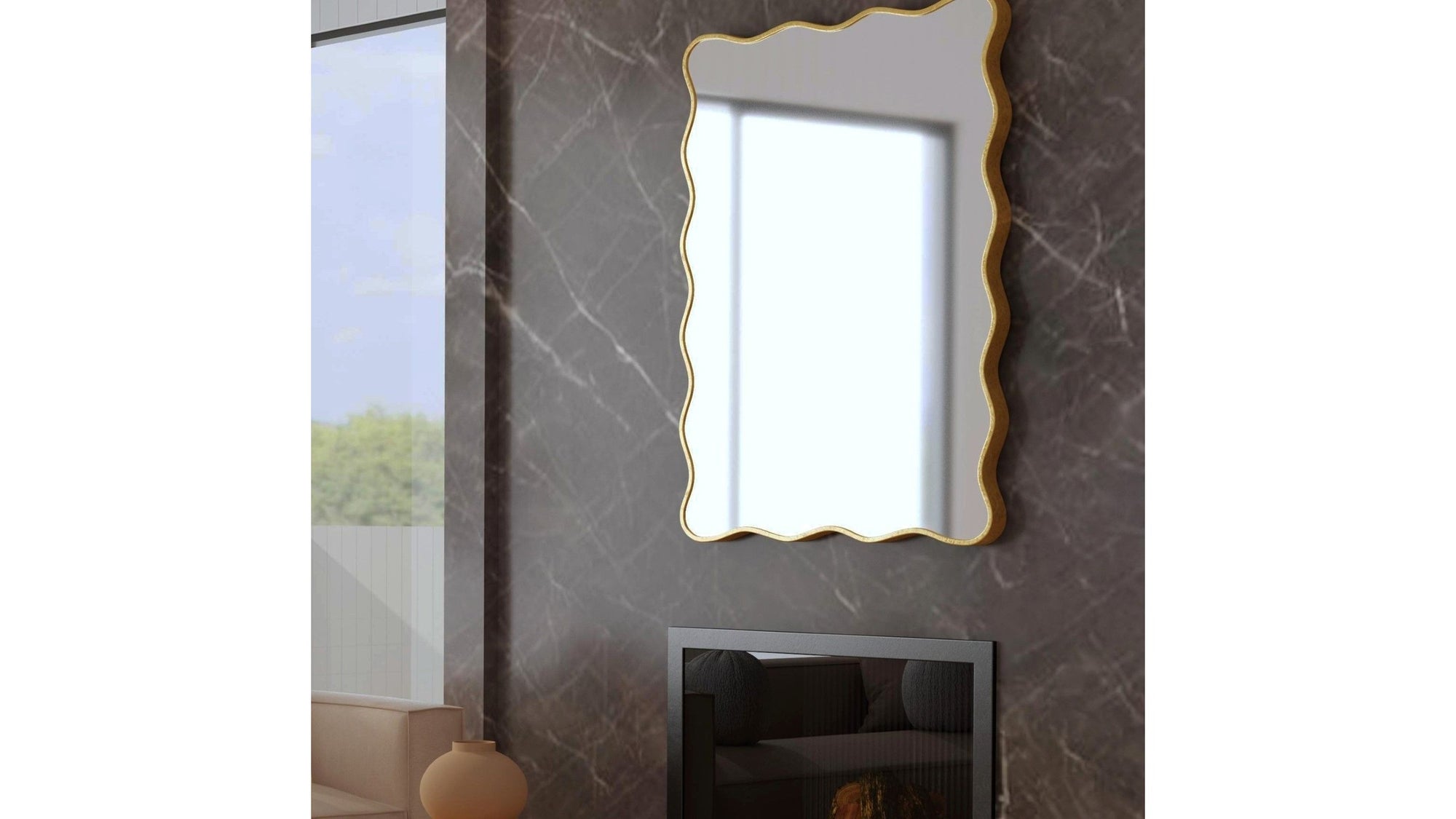 Hadar - Wall Mirror - Gold Leaf