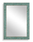 Coralie - Tile Mirror - Blue / Gold / Green