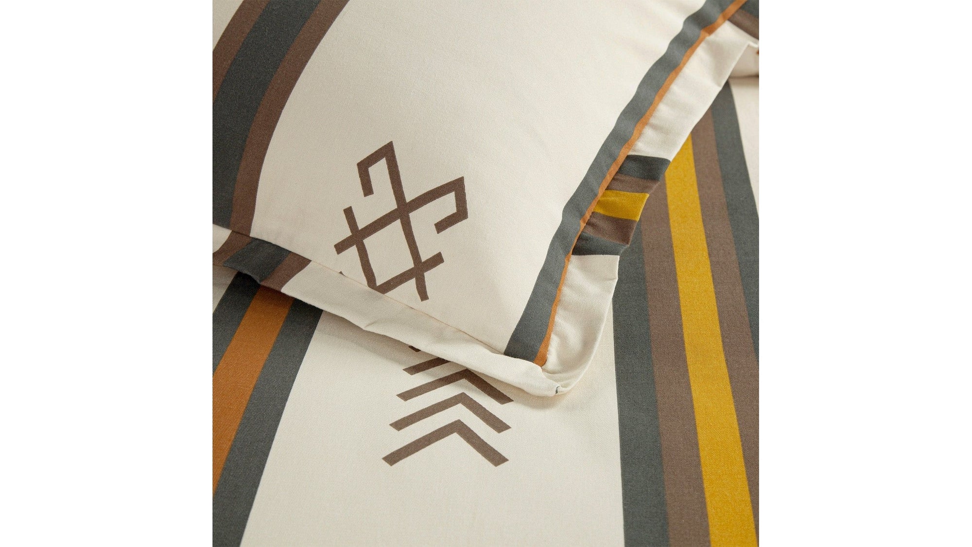 Toluca Canvas - Queen Duvet Cover Set Set of 3 - Multi Color