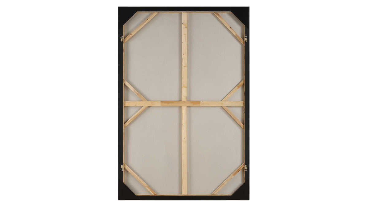 Western Hemisphere - Hand Painted Canvas - Black / Brown / Gray / Orange