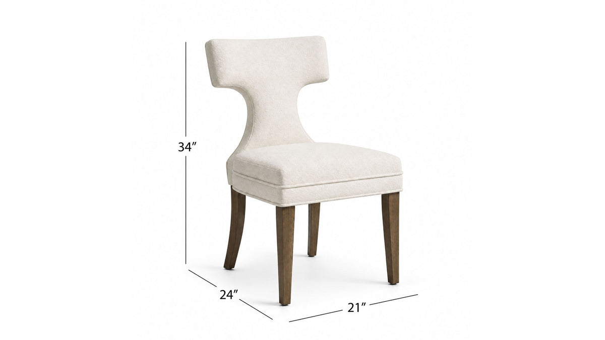 Oliver - Dining Chair Set of 2 - Cream