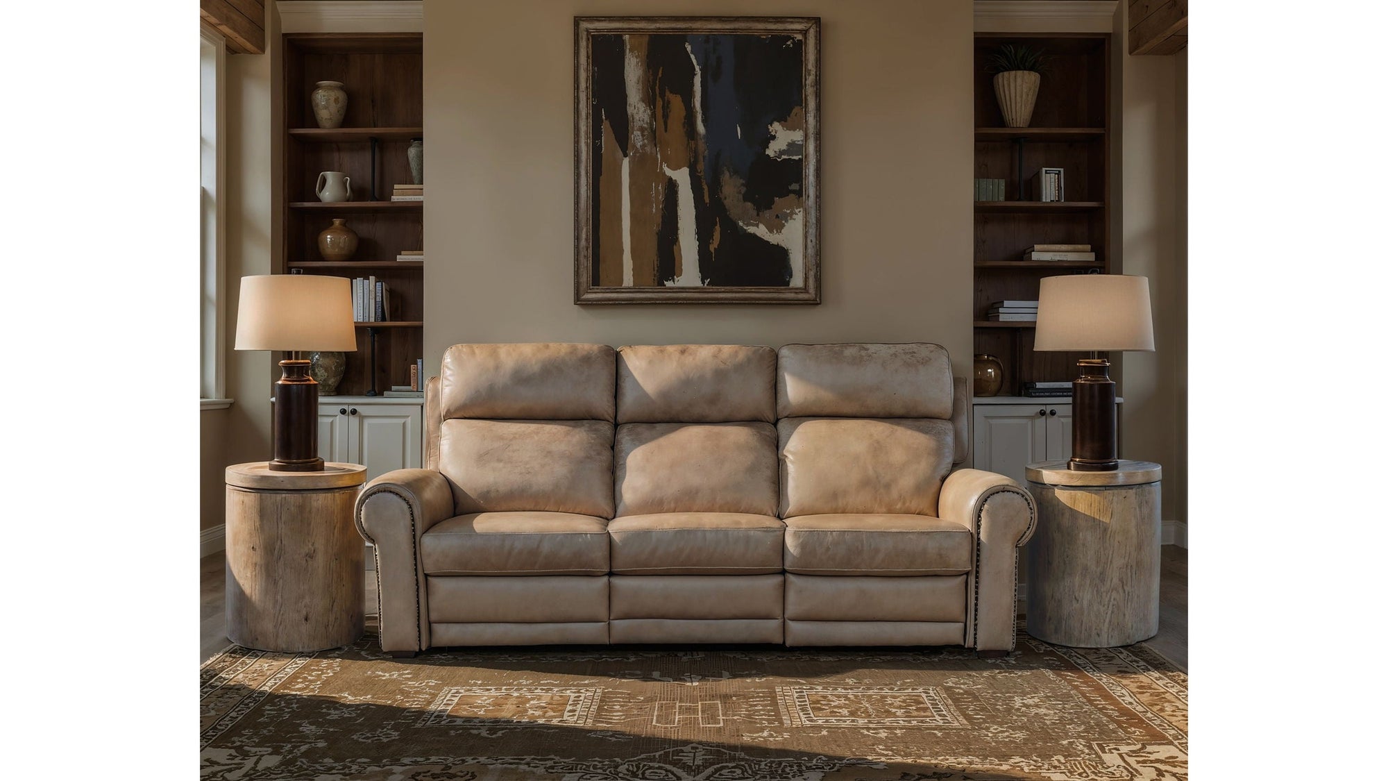 SS - Duncan Power Sofa With Power Headrest &amp; Lumbar