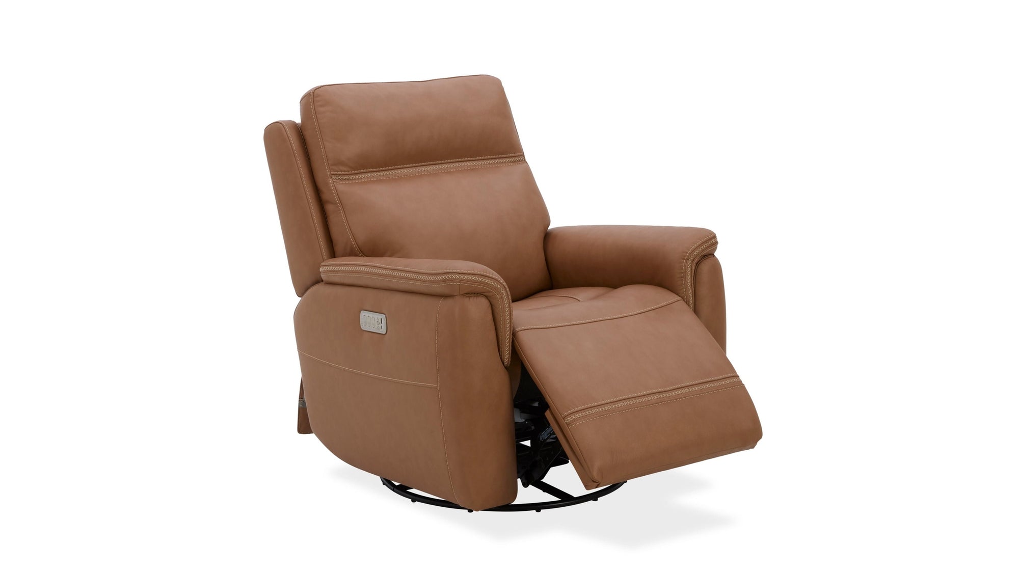 Sawyer - Swivel Glider With Power Headrest, Lumbar, Heat &amp; Massage