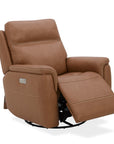 Sawyer - Swivel Glider With Power Headrest, Lumbar, Heat & Massage