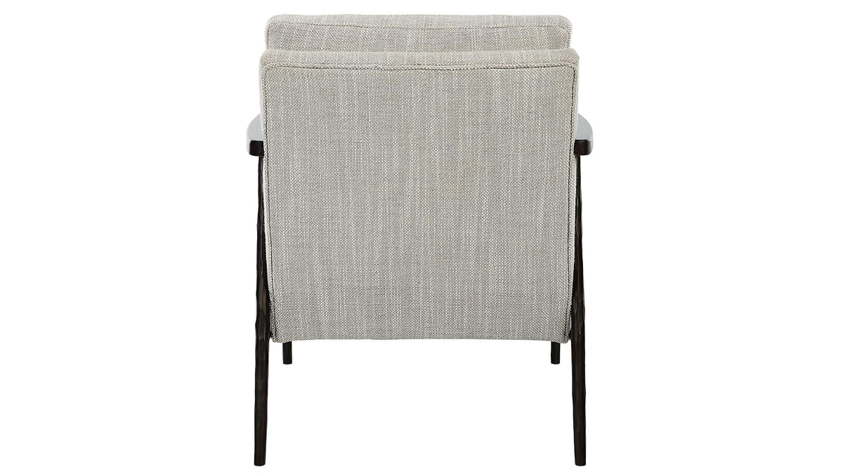 Sebastian - Cast Iron Accent Chair - Gray