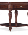 Charleston - One-Drawer End Table - Dark Brown