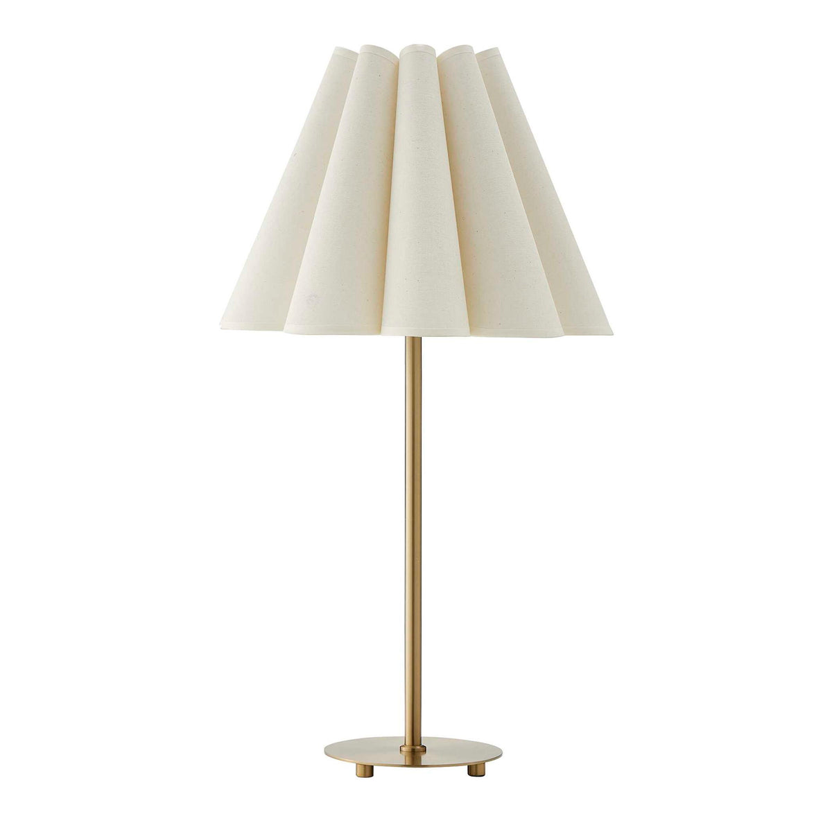 Lilabet - Fluted Shade Table Lamp - Gold