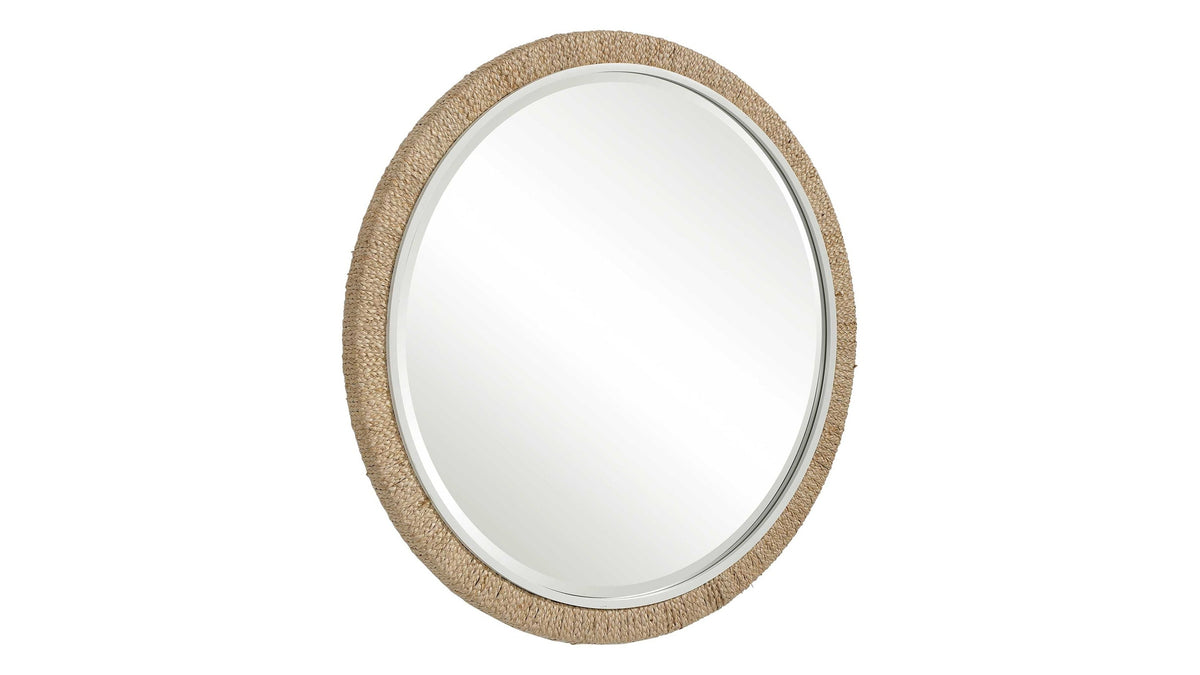 Carbet - Round Rope Mirror - Light Brown