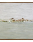 Coastal Horizon Framed Canvas - Green