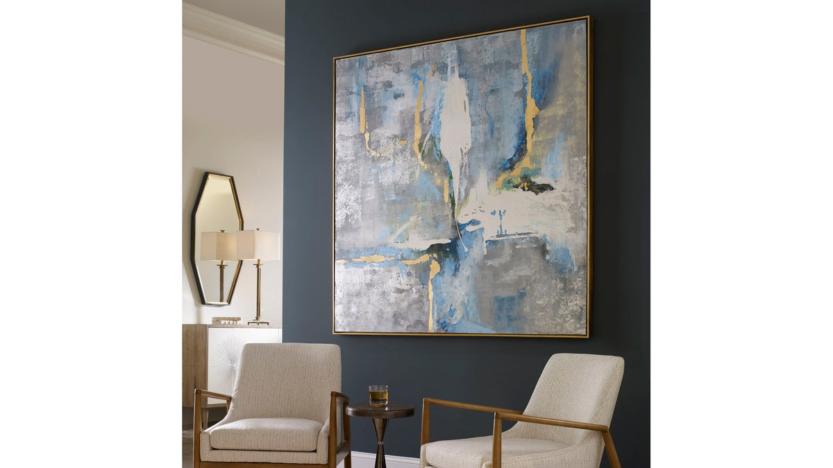 Meditation - Modern Art - Blue