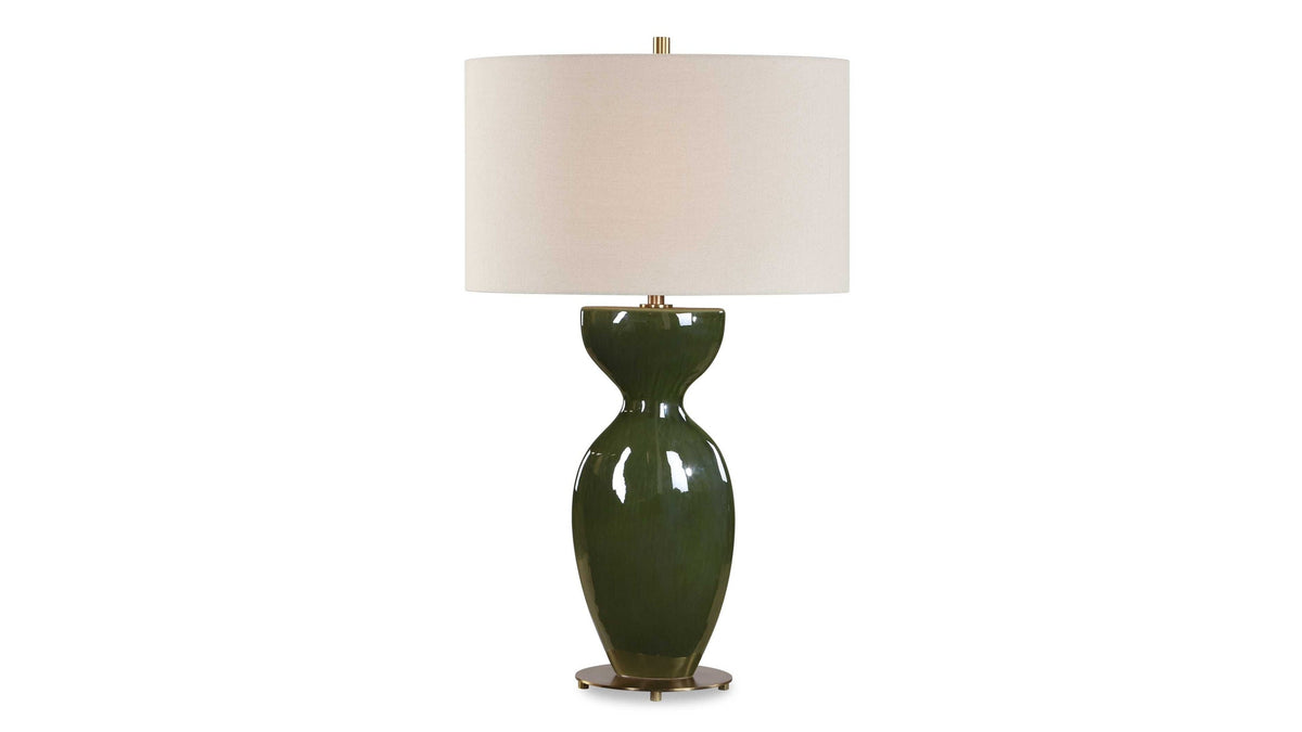 Curhan - Glaze Table Lamp - Green