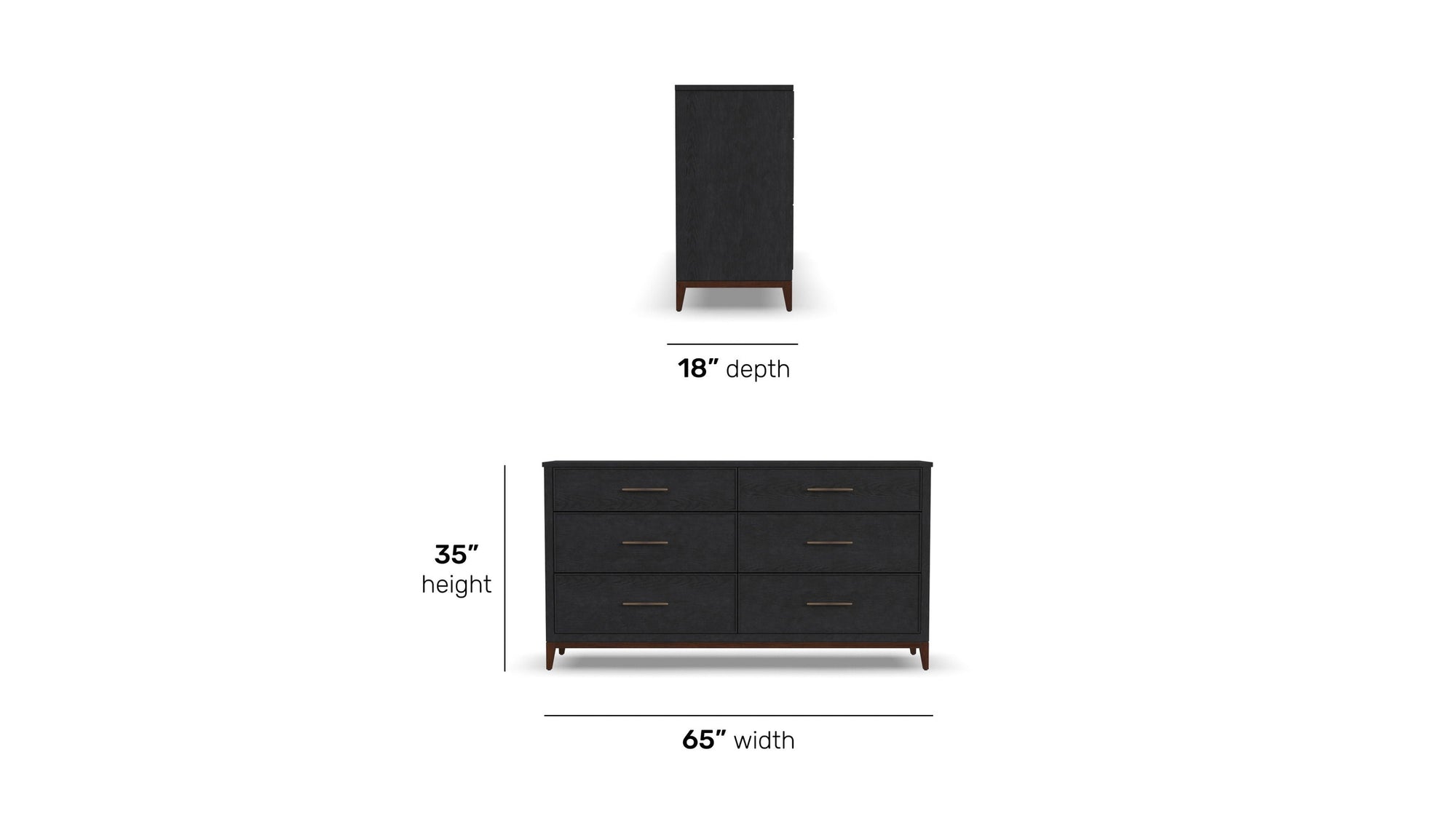 Waterfall - Dresser - Black