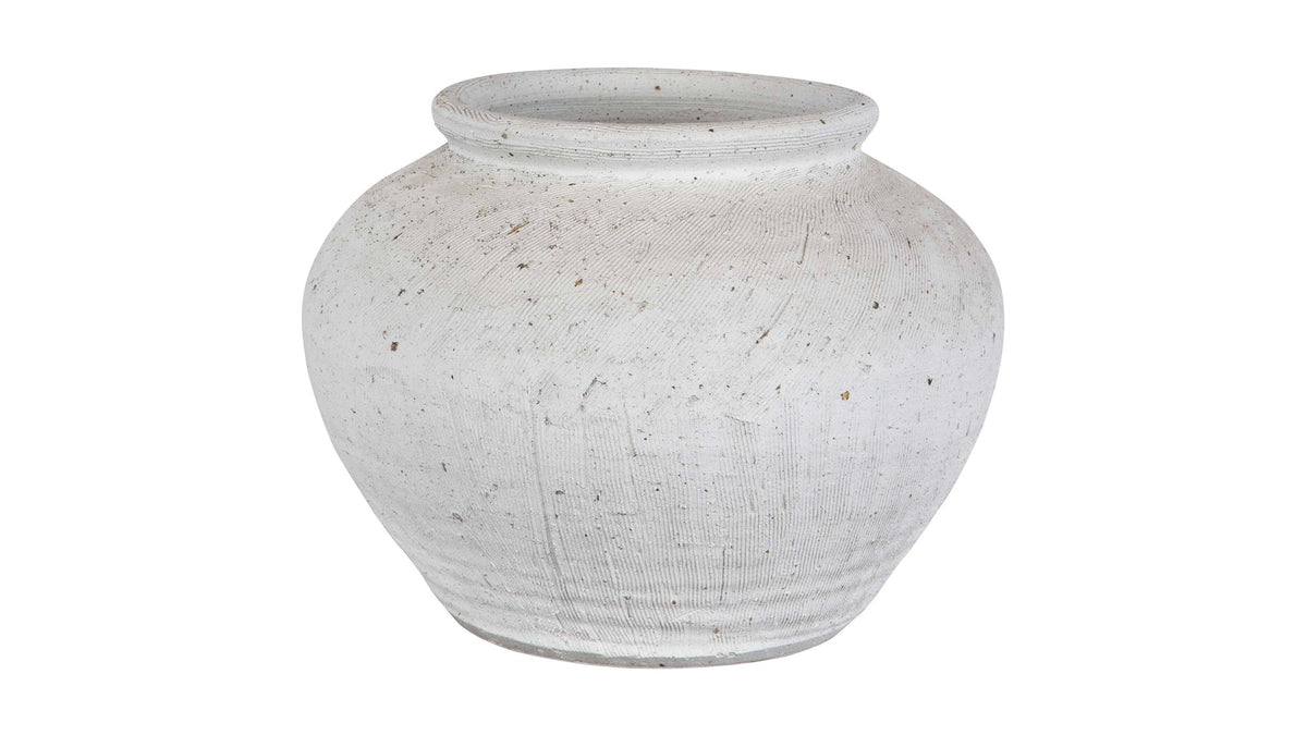Floreana - Round Vase - White