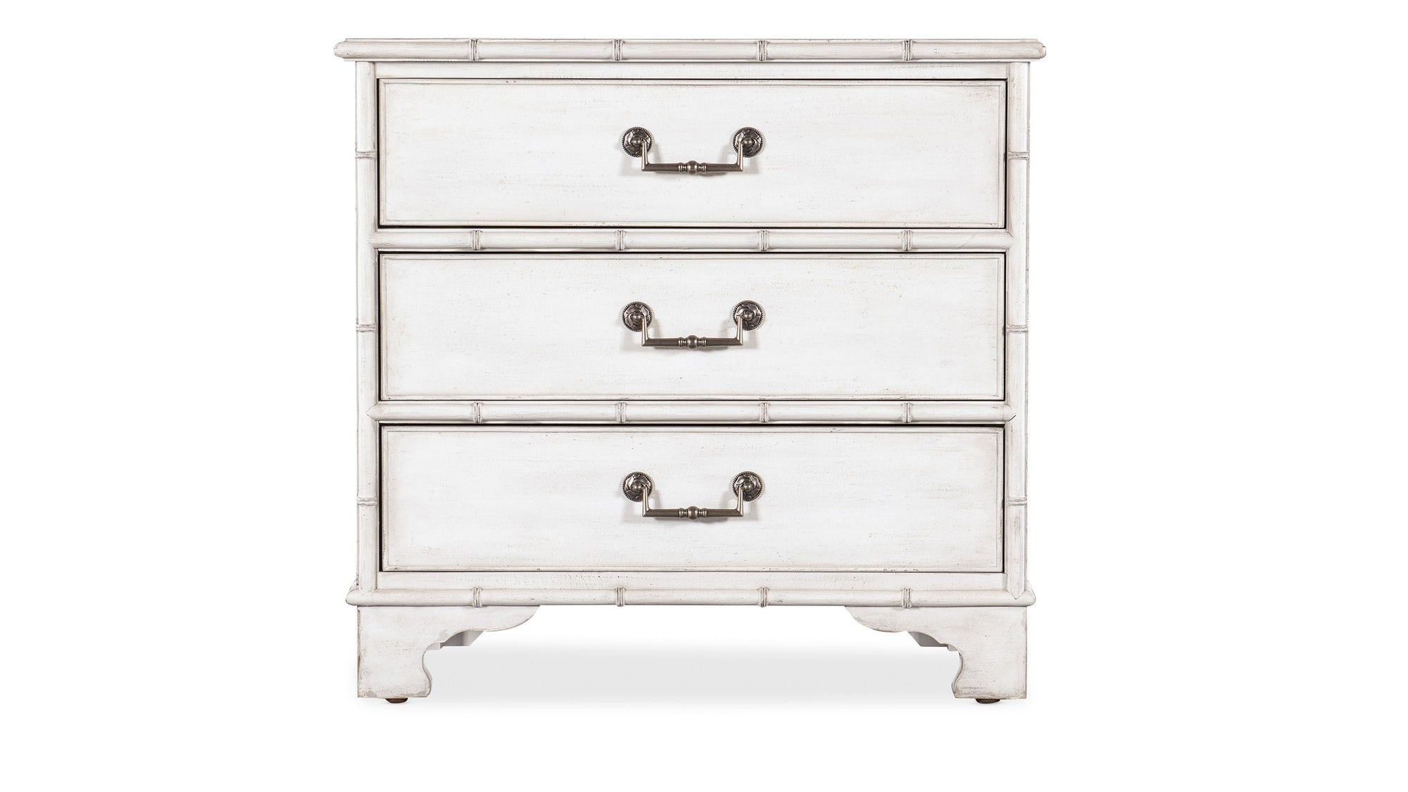 Charleston - Three-Drawer Nightstand - White
