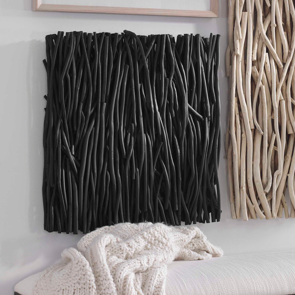 Gathered Teak - Square Wood Wall Decor