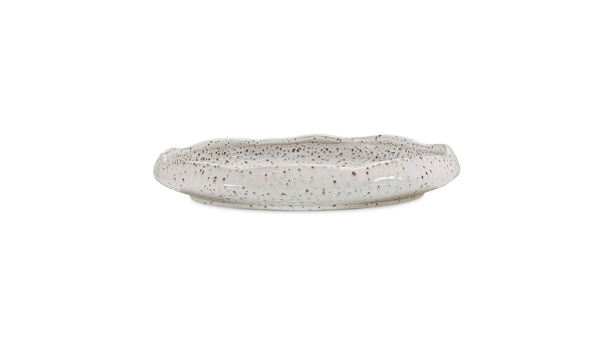 Stardust Ripple - Indoor-Outdoor Bowl - White