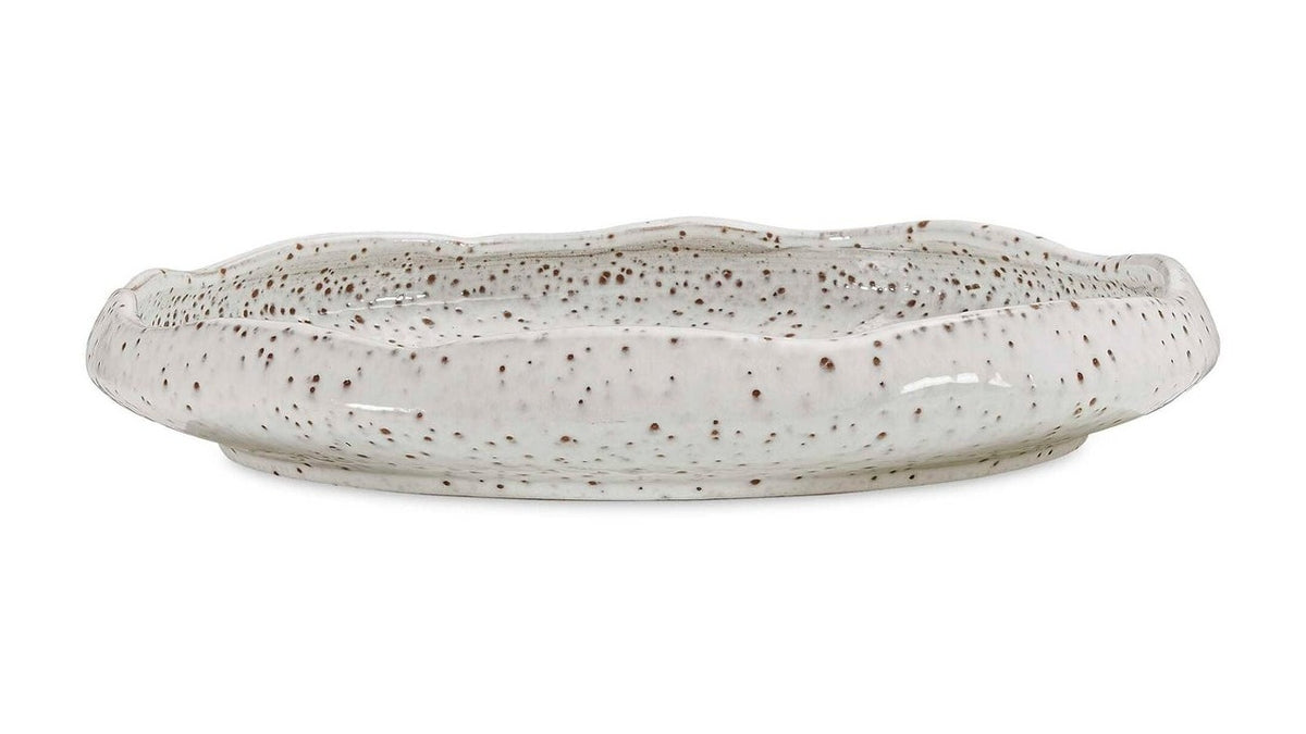 Stardust Ripple - Indoor-Outdoor Bowl - White